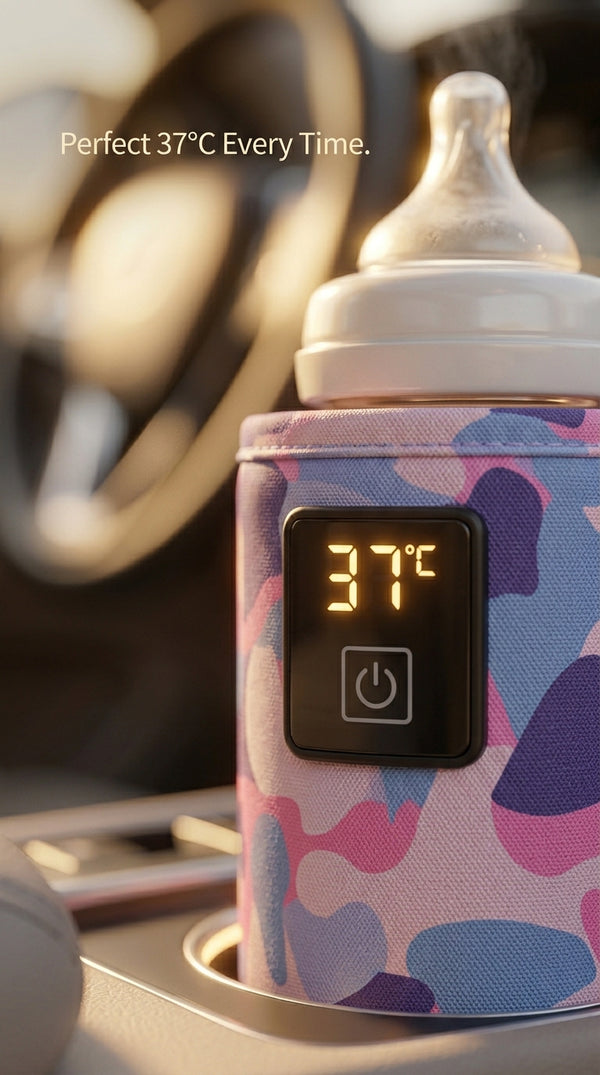 USB Baby Bottle Warmer Sleeve , Smart Temperature Control | Perfect 37°C Every Time